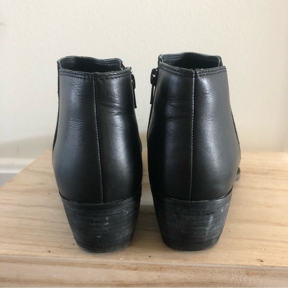 Dune London Penelope Black Leather Ankle Bootie 39/8 - Picture 3 of 6